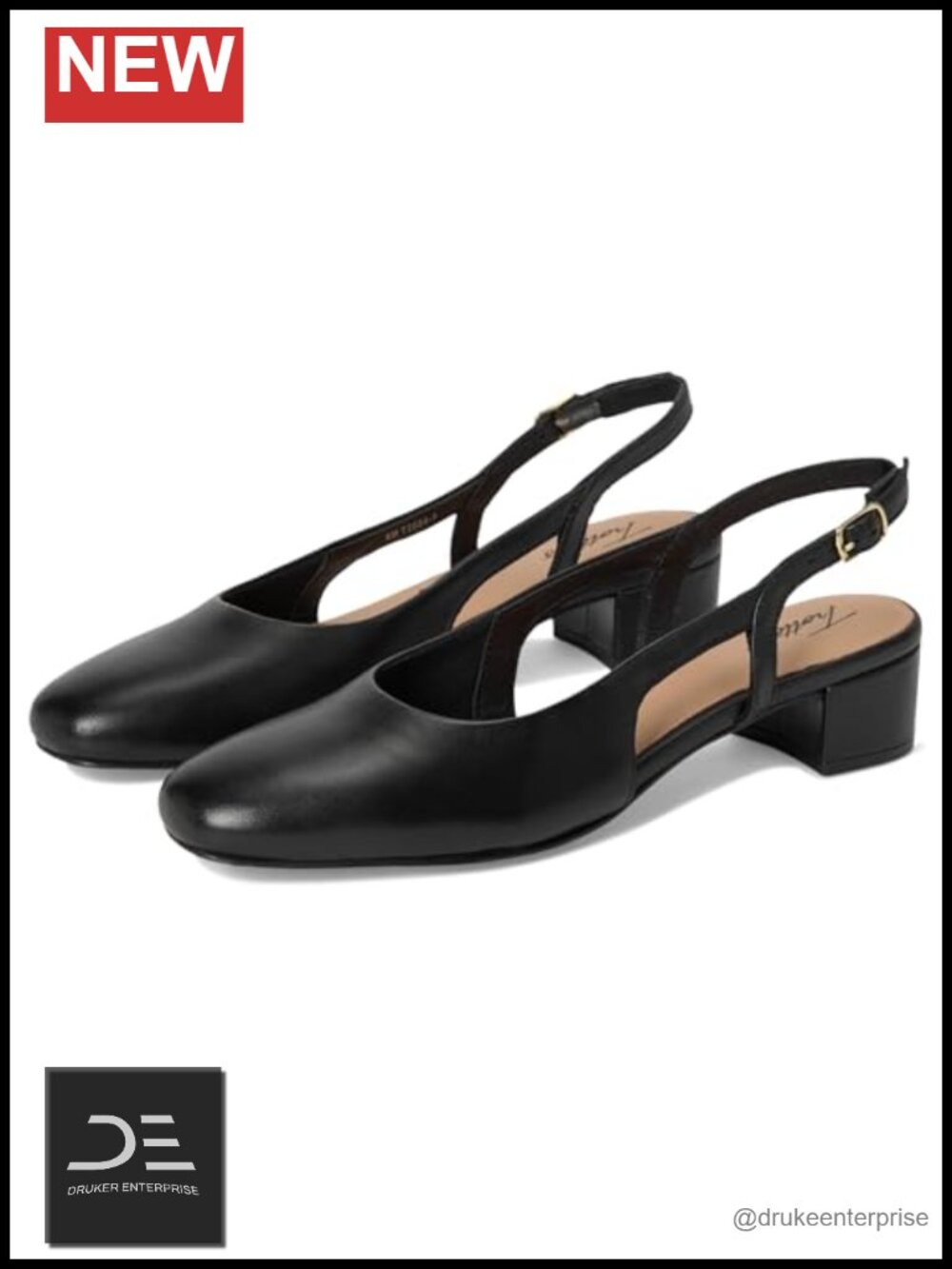 Trotters Women's Heeled Slingback Sandals Block Heel Leather